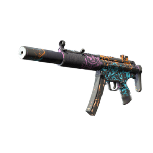 MP5-SD | Neon Squeezer (Battle-Scarred)