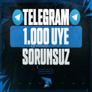 ⭐Telegram 1.000 Kanal Abone-Grup Üye ⭐