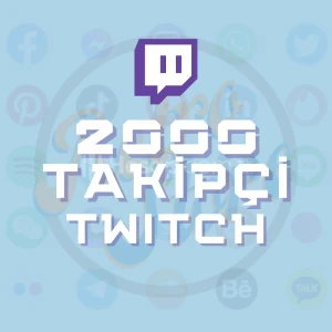 Twitch 2000 Takipçi (Garantili) - Hızlı Teslimat