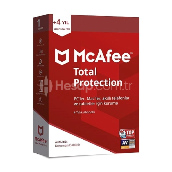 McAfee Total Protection 2023 2 Yıllık - 1 CİHAZ