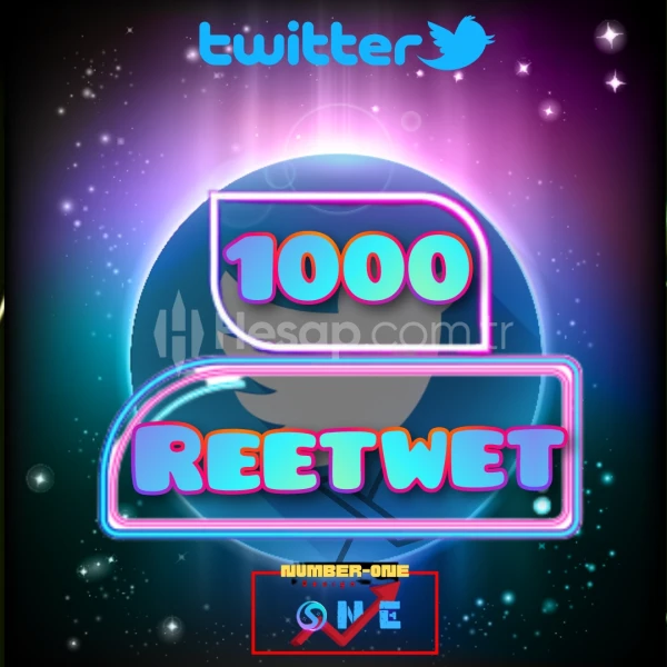 Twitter 1000 Türk Retweet /Garantili/Aktif