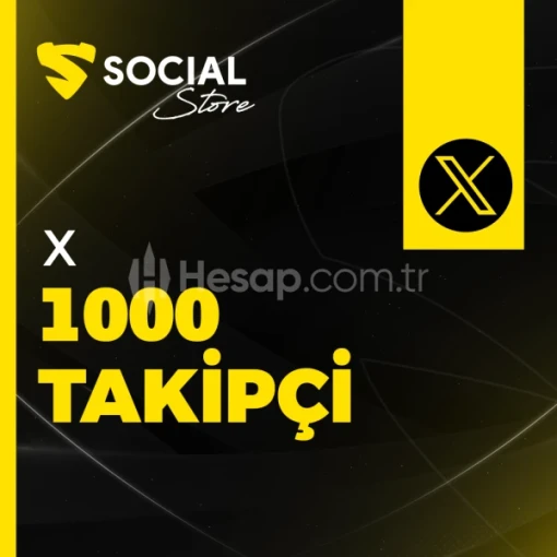 Twitter (X) 1.000 Takipçi - Garantili