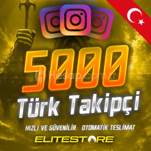 Anlık - 5.000 Türk Gerçek Takipçi