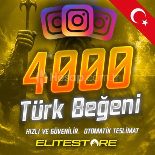 Anlık - 4000 Gerçek Türk Beğeni