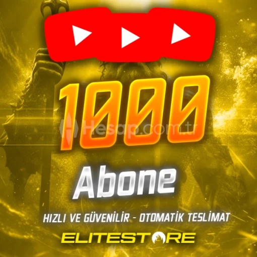 YouTube 1.000 Abone - Garantili