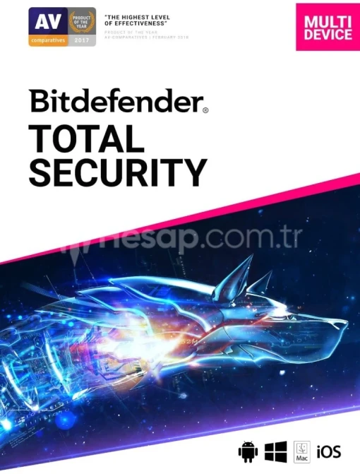 Bitdefender Total Security 2024 Antivirüs 3 Aylık Hesap