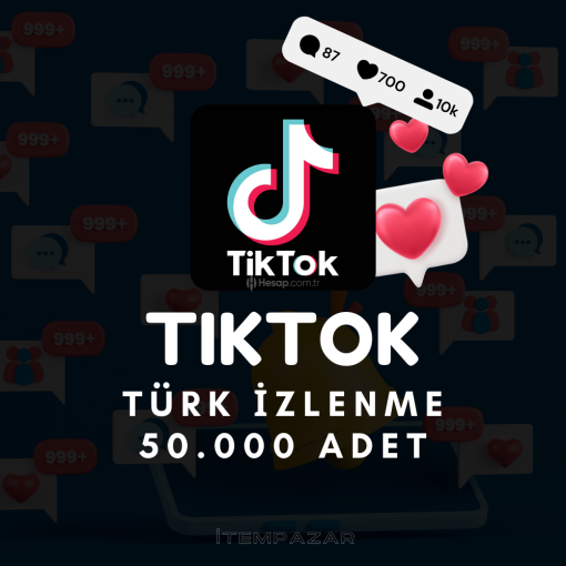 TikTok 50.000 Türk İzlenme - Anlık