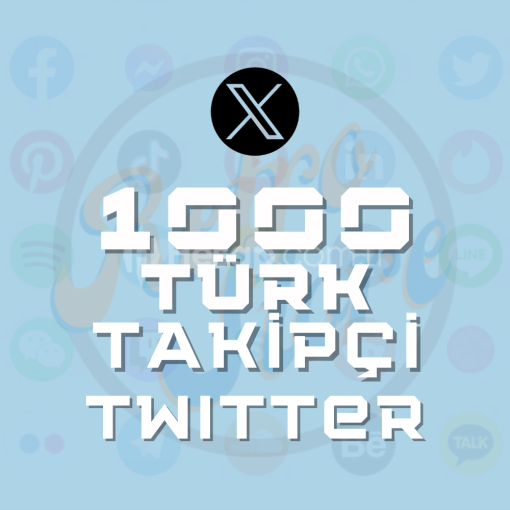 TWITTER 1000 Türk Takipçi Garantili