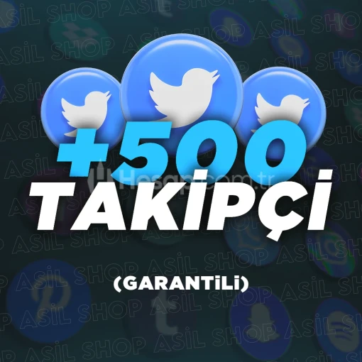 Twitter 500 Global Takipçi - Otomatik - Garantili