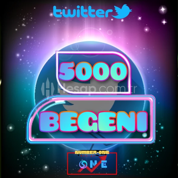 Twitter 5000 Beğeni /Garantili/Aktif