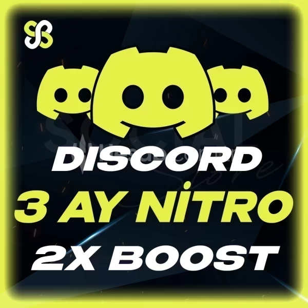 3 Aylık Discord Nitro 2x Boost | ANINDA TESLİM