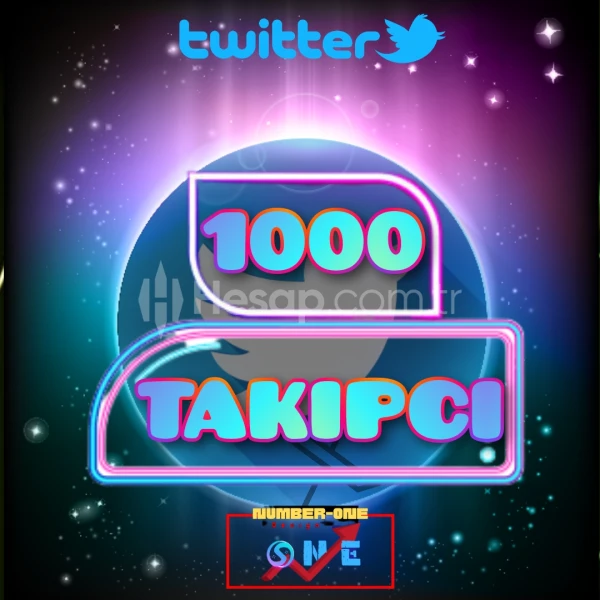 Twitter 1000 Takipçi /Garantili/Aktif