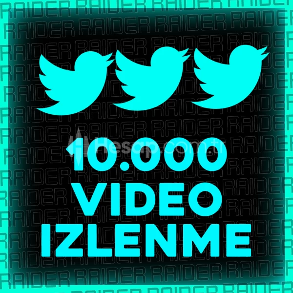 Twitter 10000 Gerçek Video İzlenme