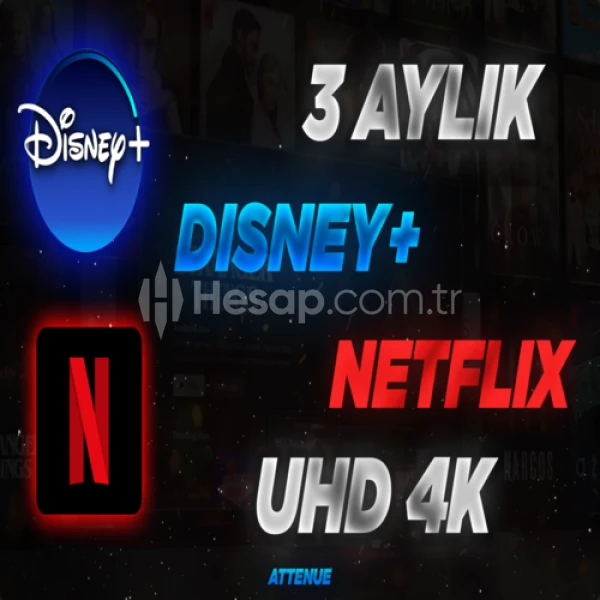 4K ULTRA HD Netflix,Disney+ + GARANTİ