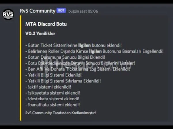 MTA Özel Sunucu Ticket Sistemi Altyapısı - V0,2
