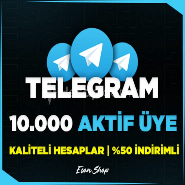 ⭐[DÜŞÜŞ YOK] TELEGRAM 10000 AKTİF ÜYE⭐