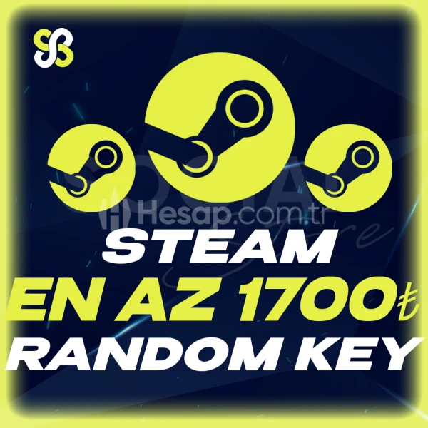 En Az 1700 TL Steam Random Key | OTO TESLİM