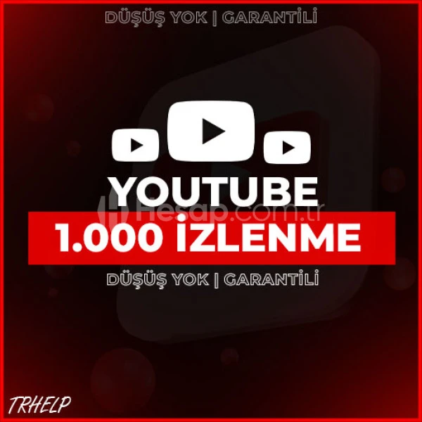 1.000 YouTube İzlenme | DÜŞÜŞ YOK