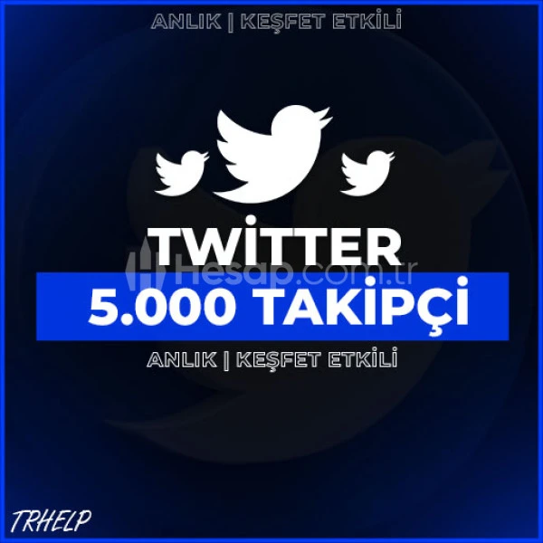 5.000 Twitter Takipçi | Çalışan Servis