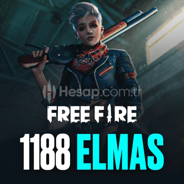 Free Fire 1188 Elmas