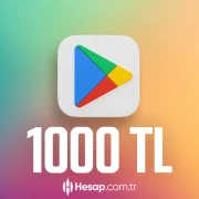 Google Play 1000 TL Hediye Kartı