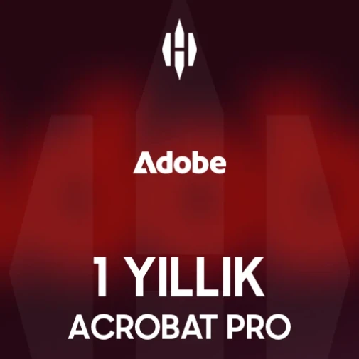 Adobe Acrobat Pro 1 Yıllık Dijital Lisans