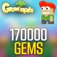 Growtopia 170.000 Gems