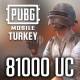PUBG Mobile 81000 UC